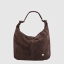VALLONE - Sac à l'épaule en suède - The Trend