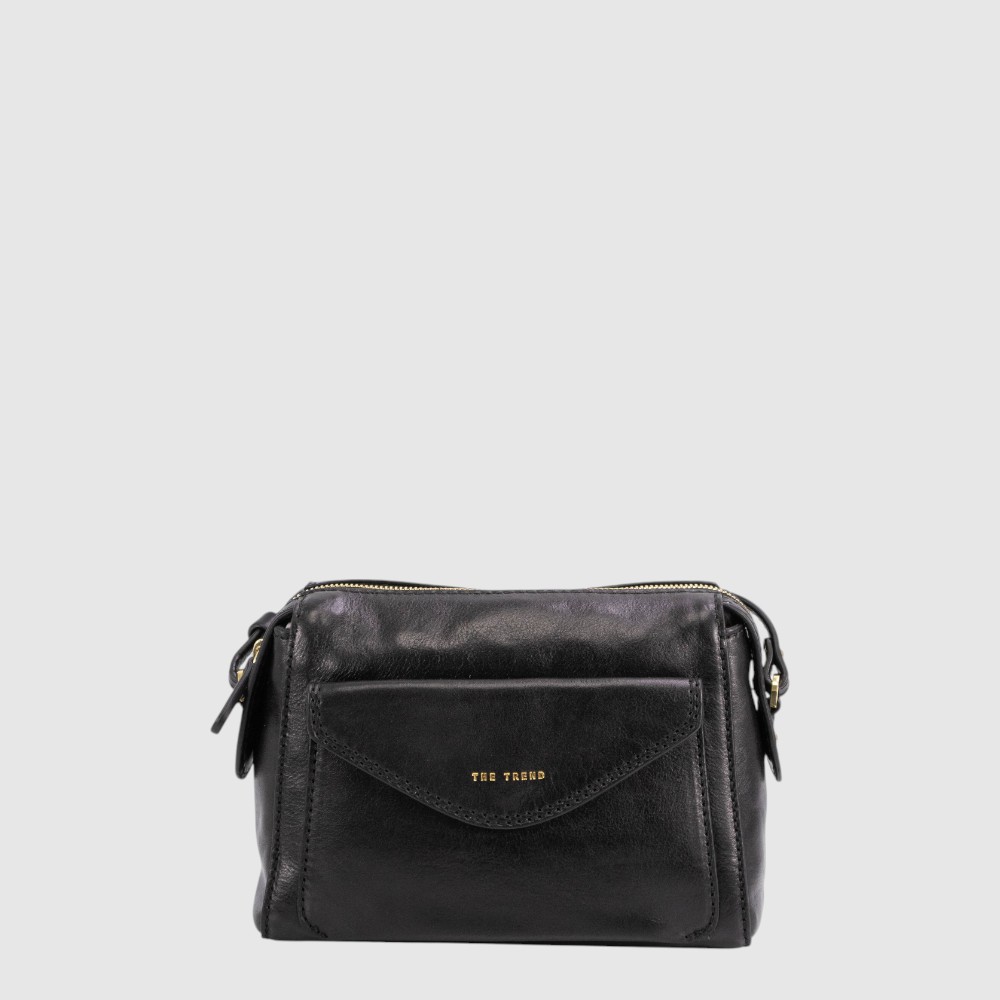 [155-9403033-80] TEMRICE - Sac à main en cuir - The Trend (NOIR)