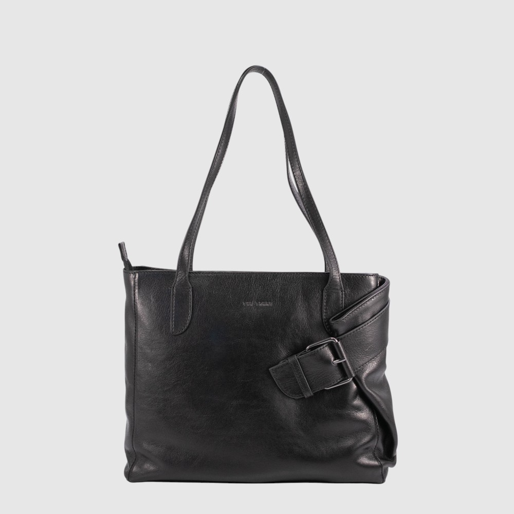 [155-9403464-80] VILUCCHIO - Sac fourre-tout en cuir - The Trend (NOIR)
