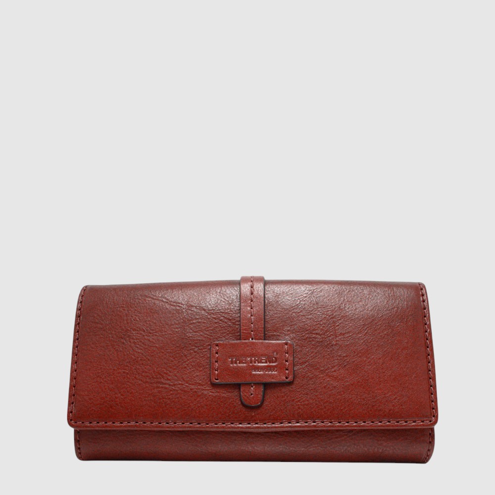 Portefeuille long double compartiment en cuir avec protection RFID – The Trend
