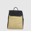 Convertible backpack in leather and canvas - H.U.N.T