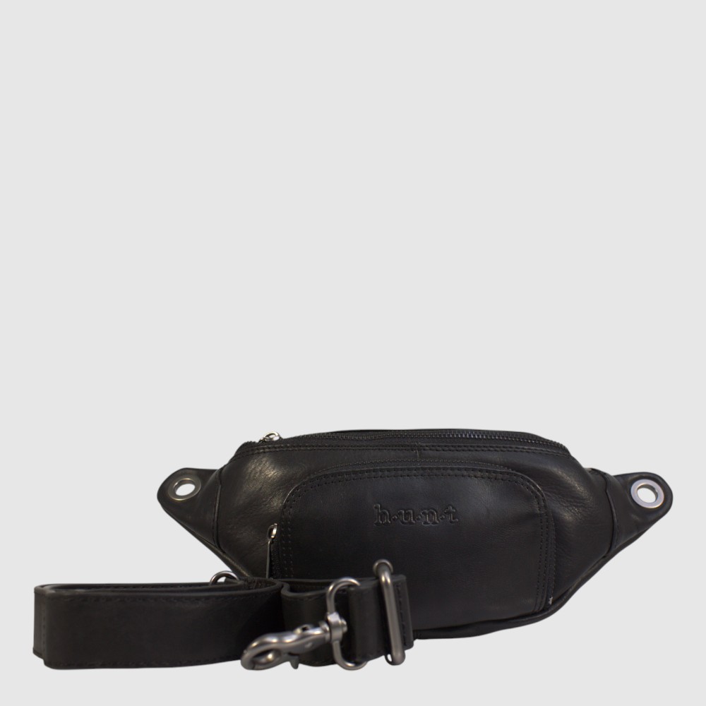 Genuine leather waist bag with removable shoulder strap – H.U.N.T