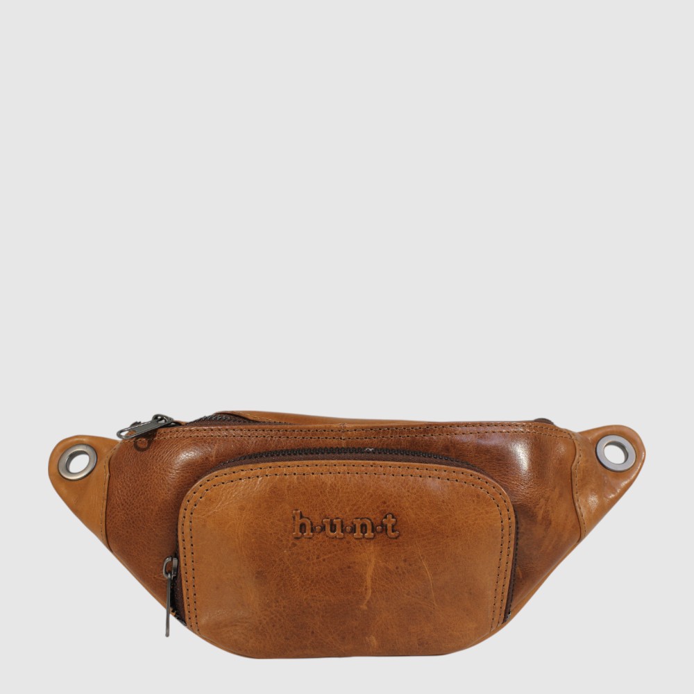 Genuine leather waist bag with removable shoulder strap – H.U.N.T