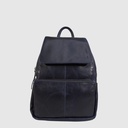Sac à dos en cuir à rabat avec double compartiment – H.U.N.T