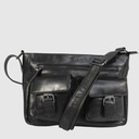 Sac à bandoulière en cuir à double compartiment – H.U.N.T