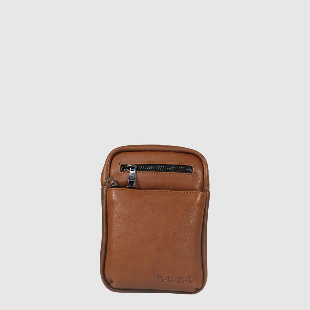 Petit sac à main en cuir compact avec bandoulière – H.U.N.T