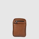 Small, compact leather handbag with shoulder strap – H.U.N.T