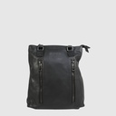 Sac à dos convertible en cuir à double compartiment – H.U.N.T