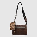MAH?E - Vegan leather triple compartment handbag with printed pouch - ZAC