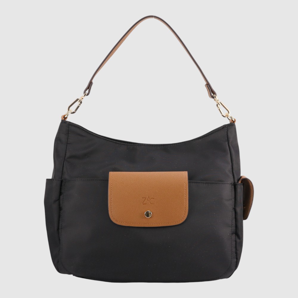 ARIANE - Sac à main en cuir végane et nylon - ZAC
