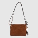ALYSSA - Vegan Leather Double Compartment Shoulder Bag - ZAC