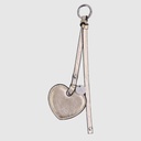 Vegan leather heart-shaped bag charm - ZAC