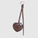 Breloque pour sac en forme de coeur en cuir végane - ZAC