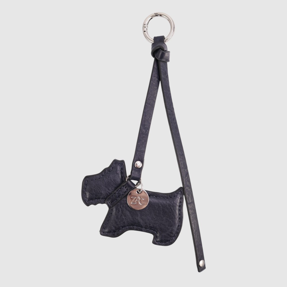 Breloque pour sac en forme de chien en cuir végane - ZAC