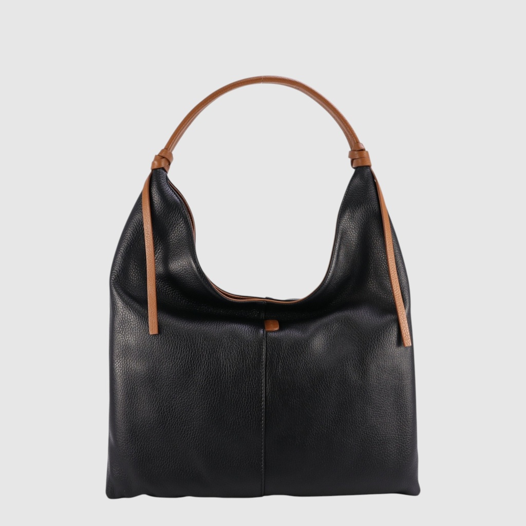 [155-130662-80] PROSECCO - Sac à main fourre-tout 2 tons - The Trend (NOIR)