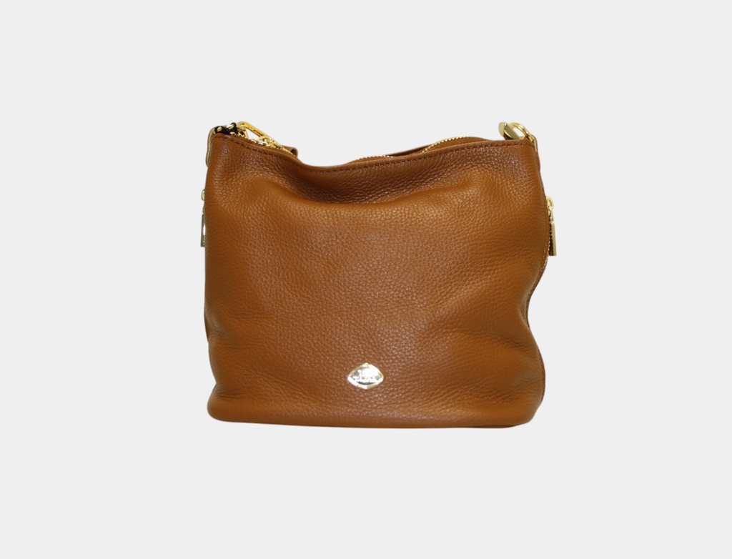 CARLA - Sac à main en cuir avec 2 bandoulières – The Trend