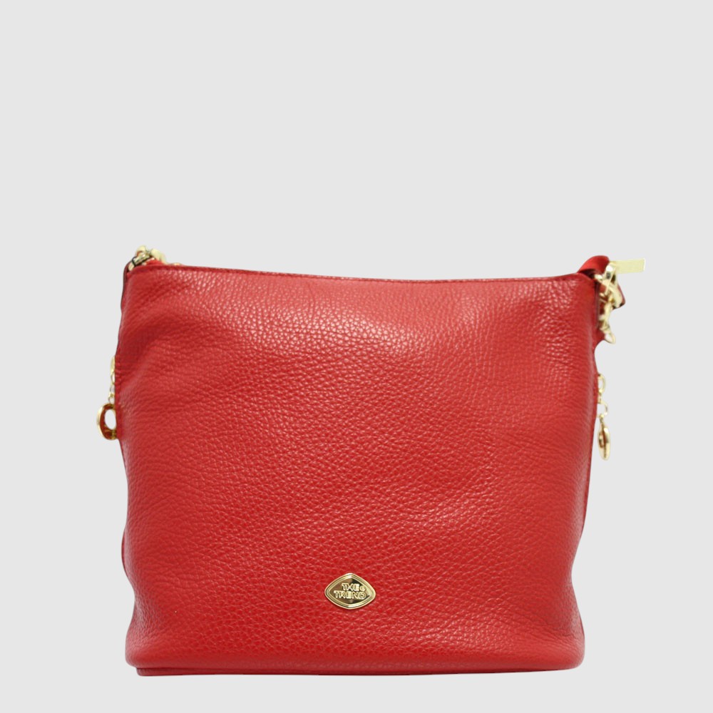 CARLA - Sac à main en cuir avec 2 bandoulières – The Trend