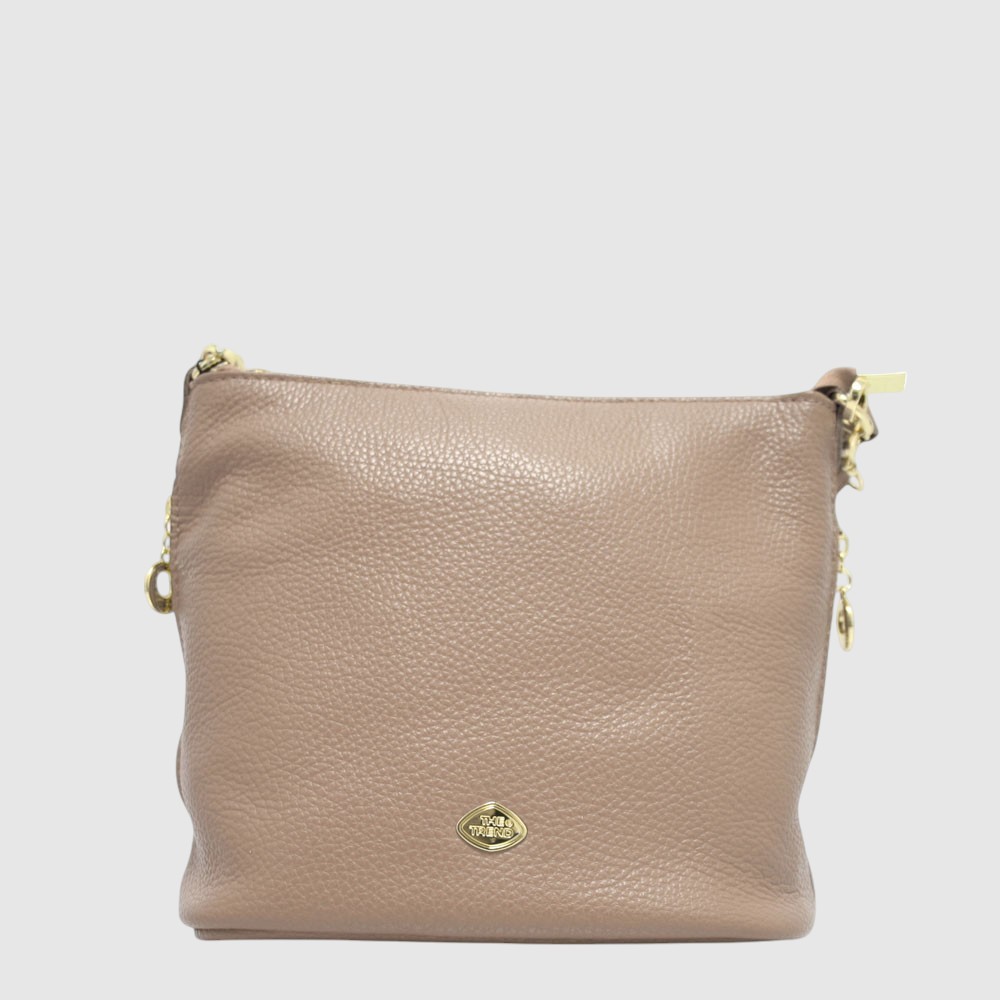 CARLA - Leather handbag with 2 shoulder straps – The Trend