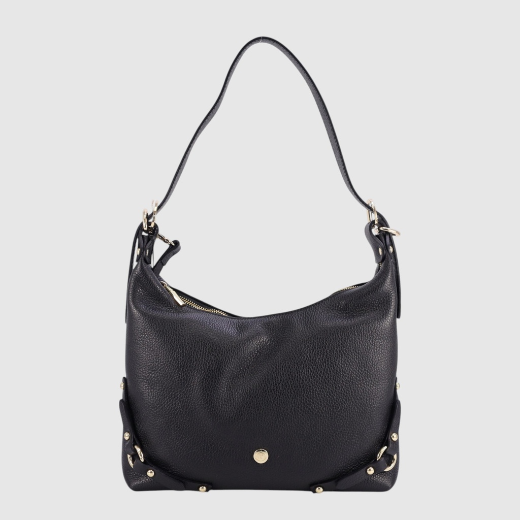 [155-130908-80] BROGLIA - Grand sac à main en cuir - The Trend (NOIR)