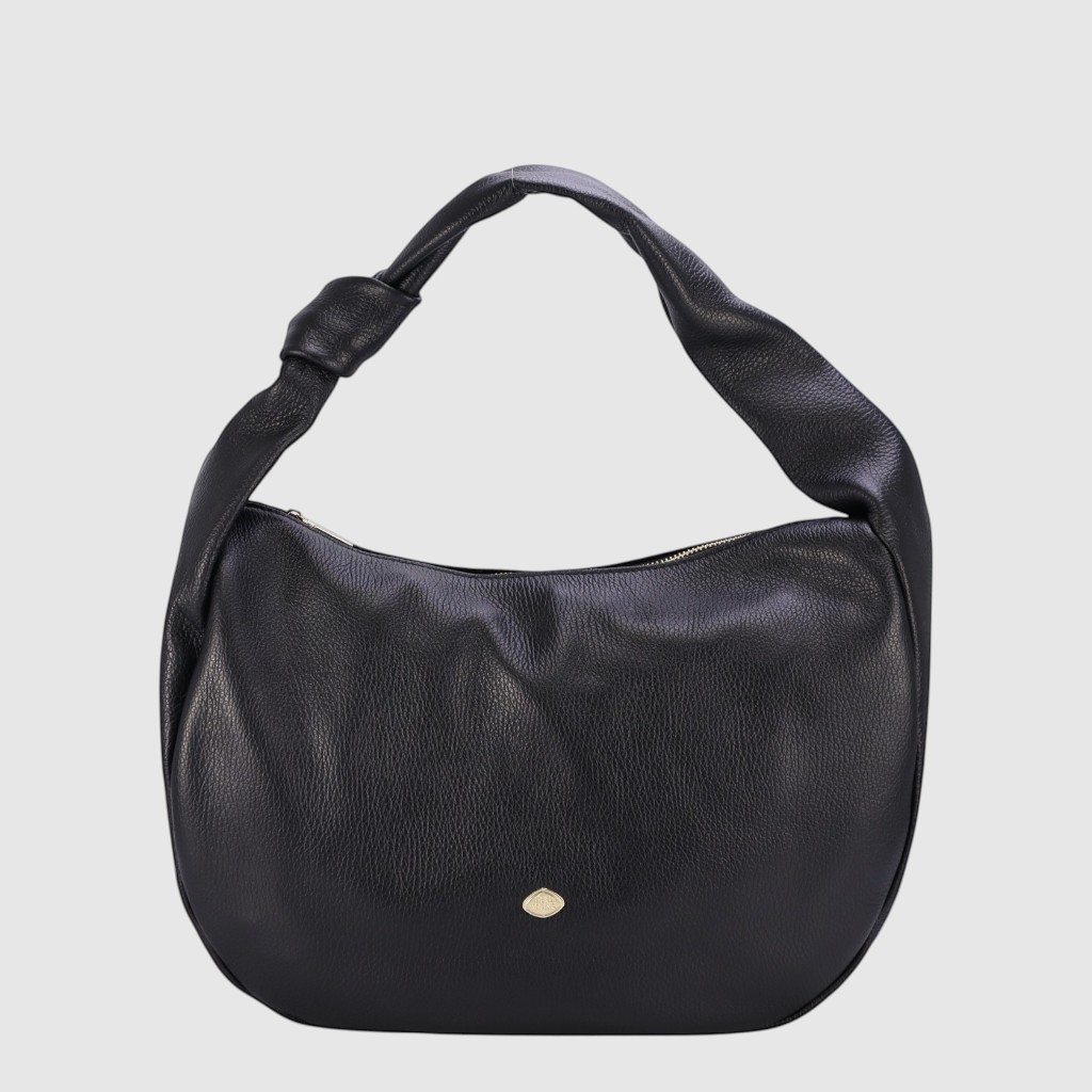 [155-130911-80] ANDREOLA - Sac à main en cuir - The Trend (NOIR)