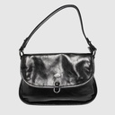 FOGGIA - Glossy Leather Handbag - The Trend