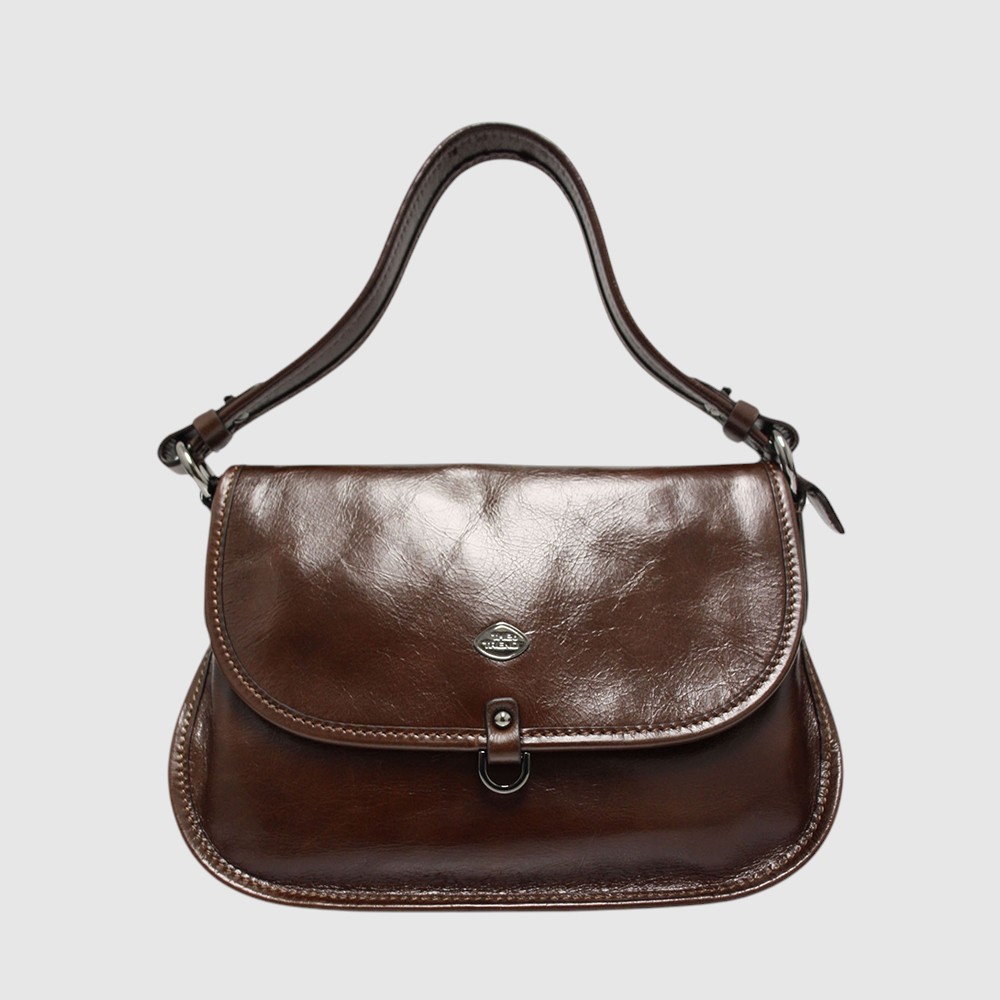 FOGGIA - Sac à main en cuir lustré – The Trend