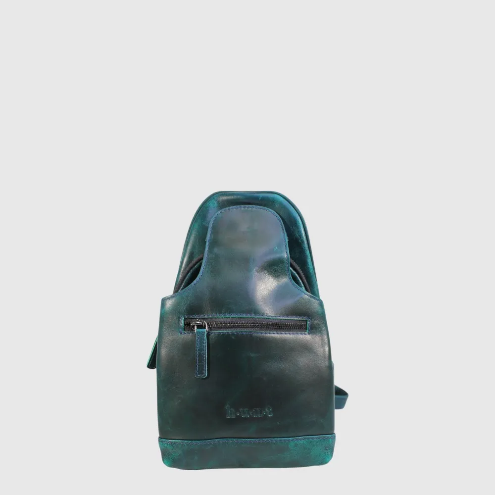 [133-HU578473-100] Sac monosangle unisexe à deux compartiments – H.U.N.T (DENIM (JEANS))