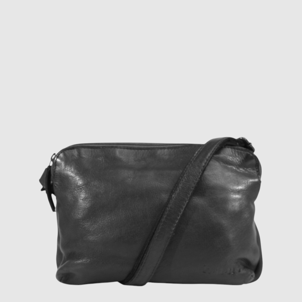 Sac à main en cuir souple à triple compartiment – H.U.N.T