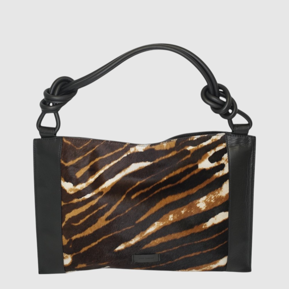 [155-1590705-79] CASTALDA SAC A MAIN ANIMAL CUI (NOIR MIXTE)