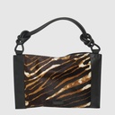 CASTALDIA - Leather handbag with animal print - The Trend