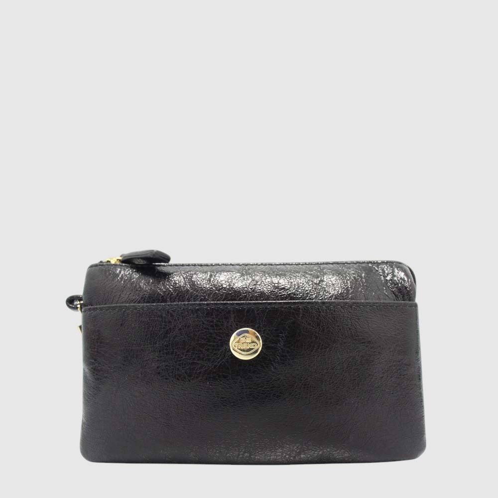 SUZANNA - Petit sac à main portefeuille en cuir triple compartiment – The Trend