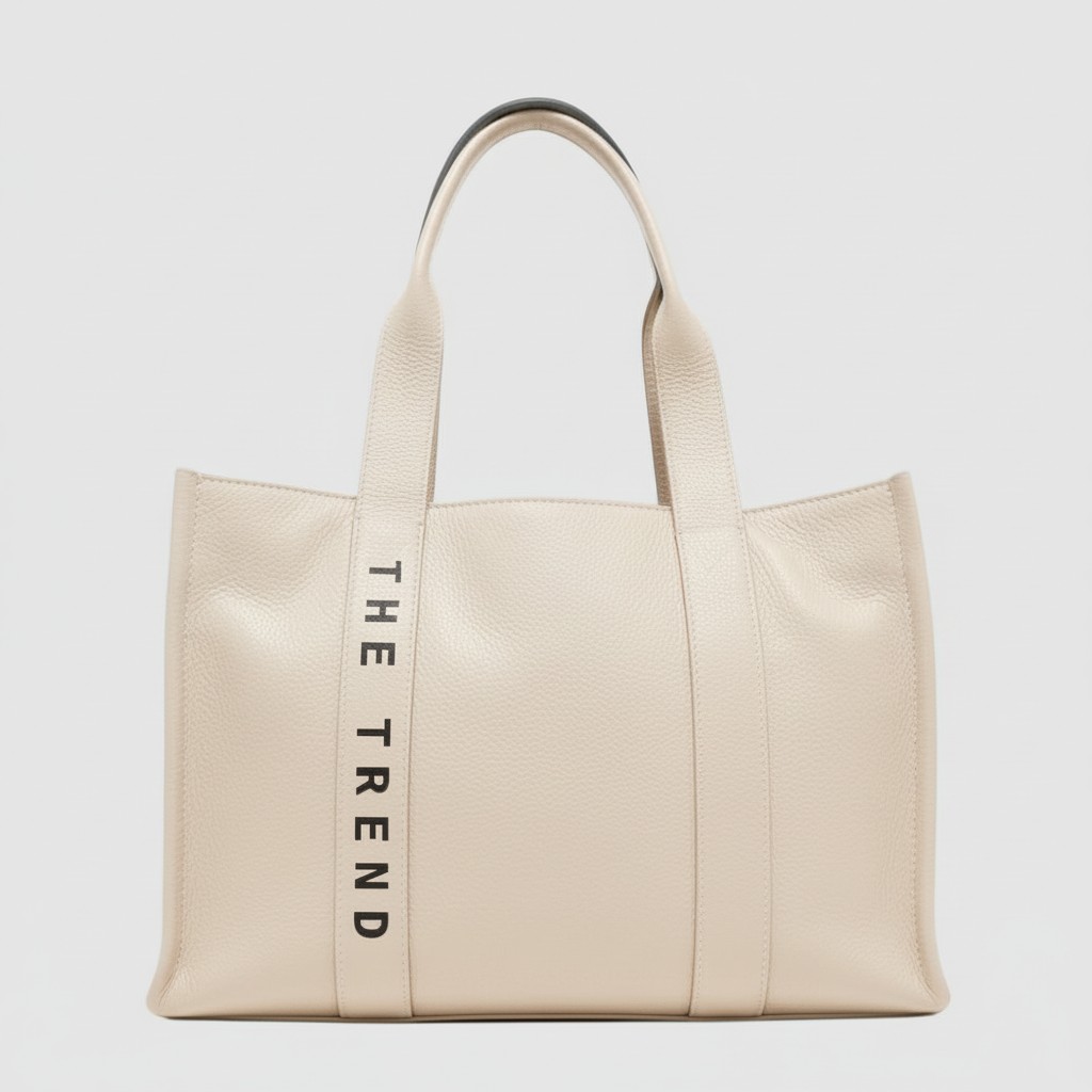 MIA - Double Compartment Leather Tote Bag – The Trend