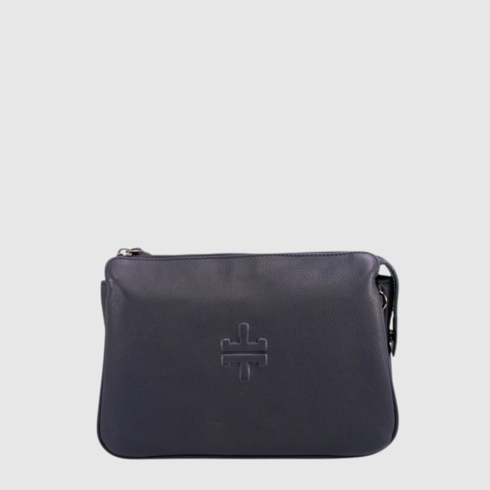 MARRUCA - Triple Compartment Leather Handbag - The Trend