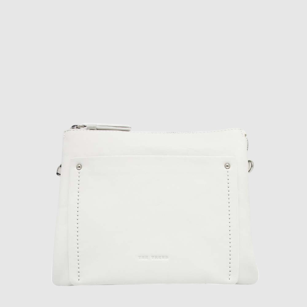 DEBORA - Triple compartment leather handbag with organizer – The Trend