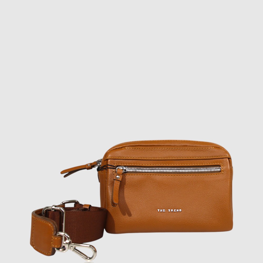 Sac à bandoulière en cuir avec rabat – H.U.N.T