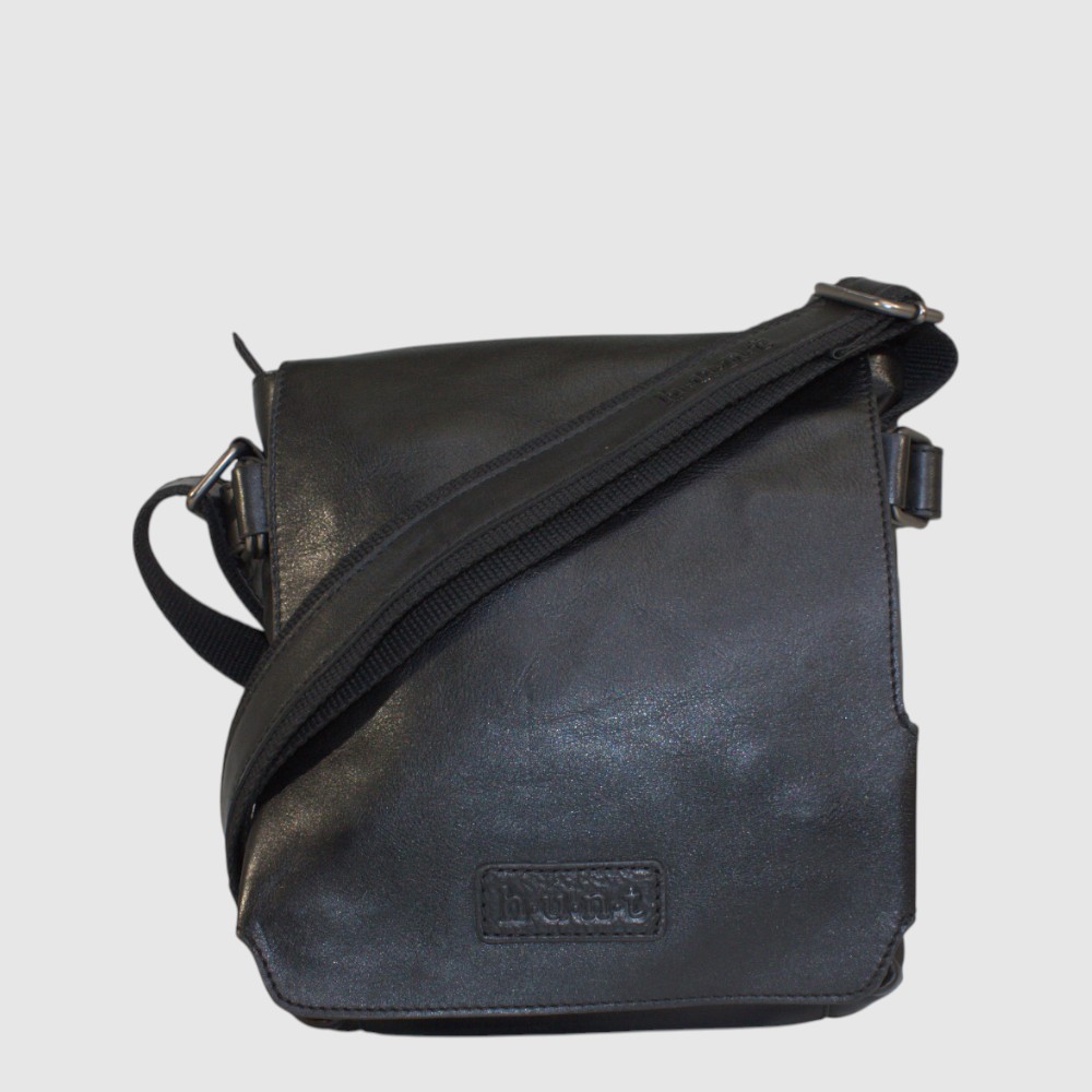Sac à bandoulière en cuir avec rabat – H.U.N.T
