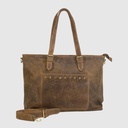 Grand sac fourre-tout en cuir à poignée et bandoulière amovible – H.U.N.T
