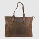 Grand sac fourre-tout en cuir à poignée et bandoulière amovible – H.U.N.T
