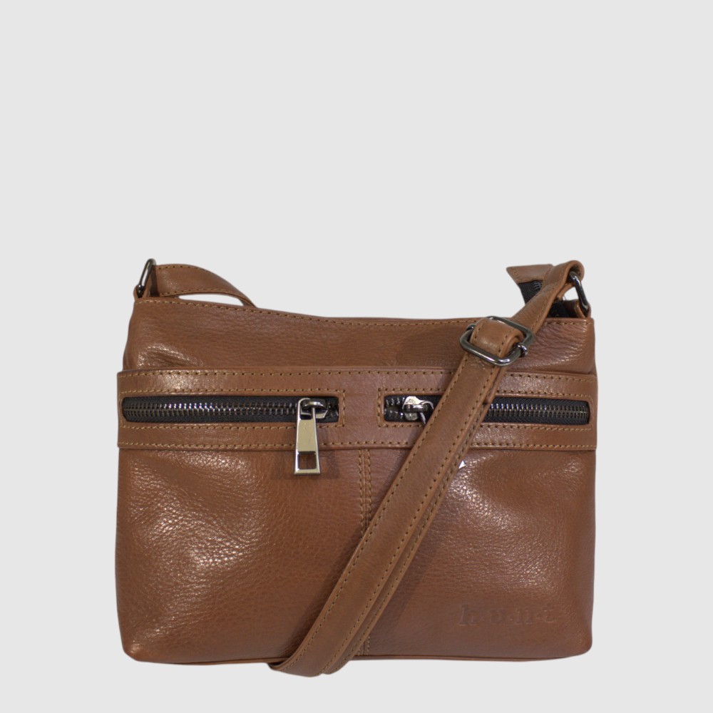 Multi-compartment leather handbag – H.U.N.T