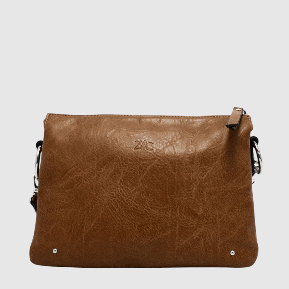Sac à main triple compartiment en cuir végane – ZAC