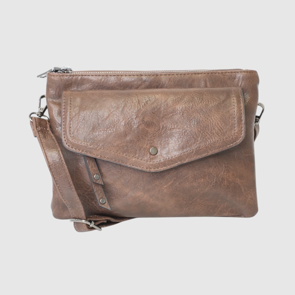 Vegan handbag with double compartment and organizer – ZAC