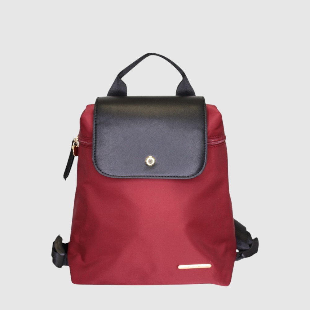 EMILIE - Sac à dos en nylon et cuir végane – URBANI