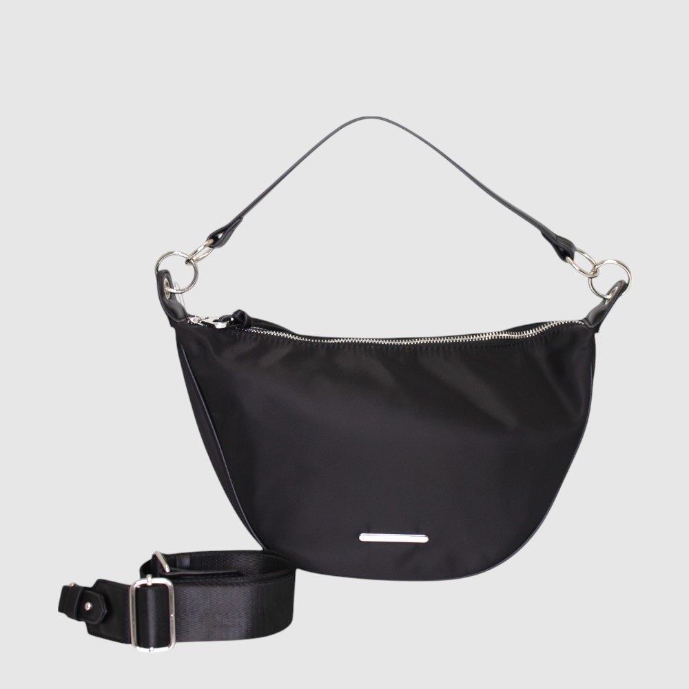 [148-CM33980-80] ANOUK - Sac à bandoulière en nylon – URBANI (NOIR)