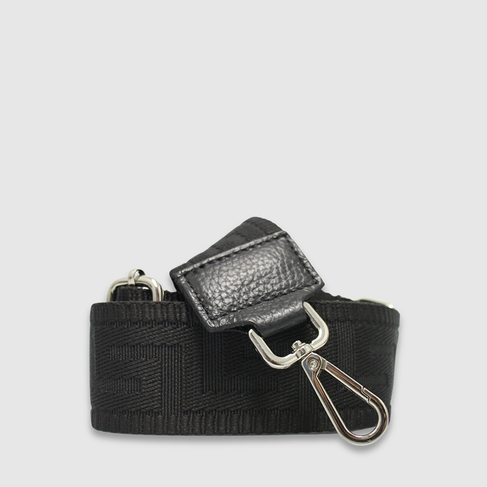 [155-135988-80] Courroie en tissu et en cuir – The Trend (NOIR)