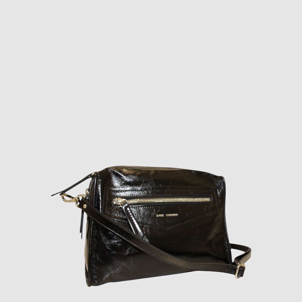 [155-1764775-80] ORTICA - Leather Handbag - The Trend (NOIR)