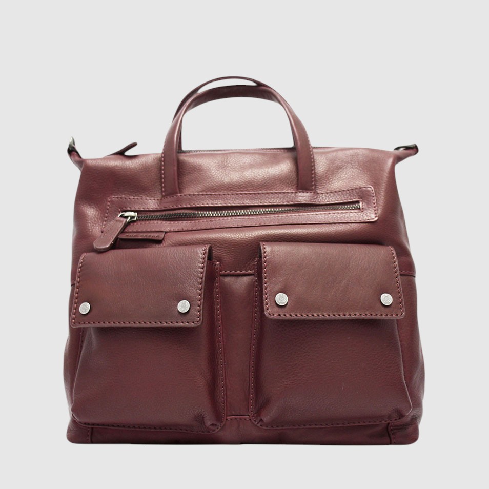 SYRACUSE - Leather handbag with handles - The Trend