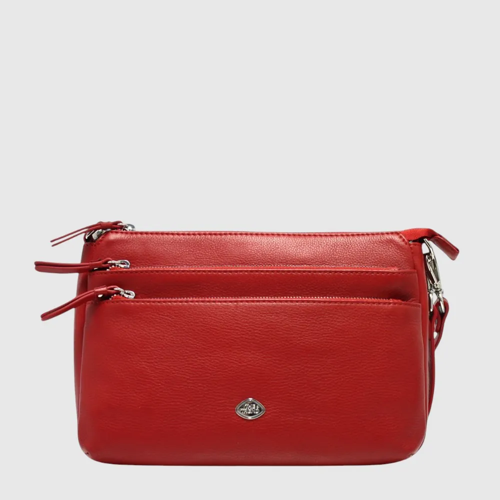 Sac à main en cuir à triple compartiment – The Trend