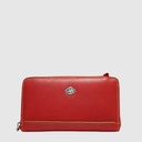 Portefeuille long à bandoulière en cuir RFID - The Trend