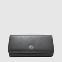 Long tri-fold leather wallet with RFID protection – The Trend
